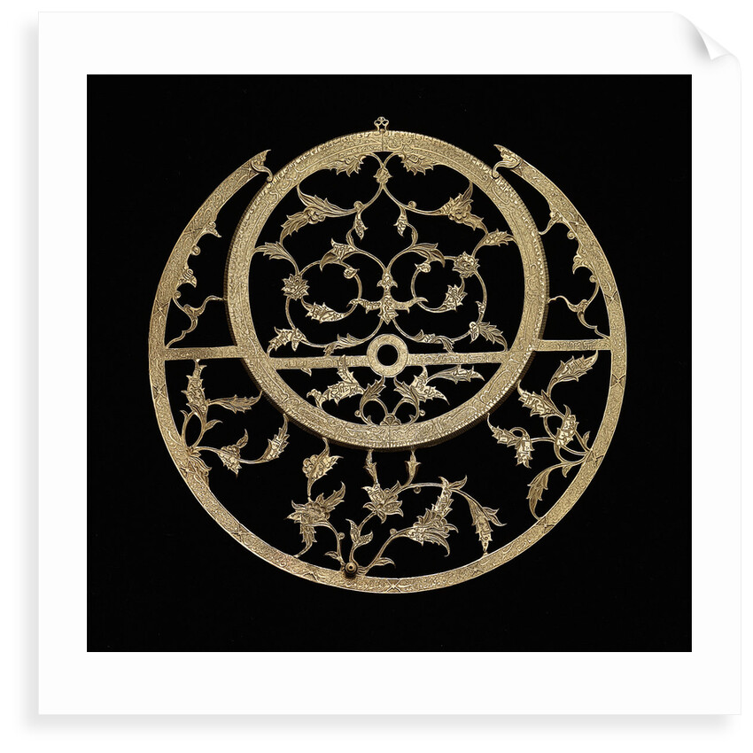 Astrolabe: reverse by Muhammad Mahdi al-Yazdi