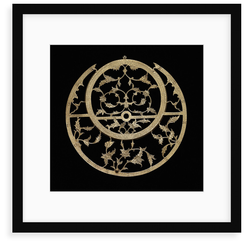 Astrolabe: reverse by Muhammad Mahdi al-Yazdi