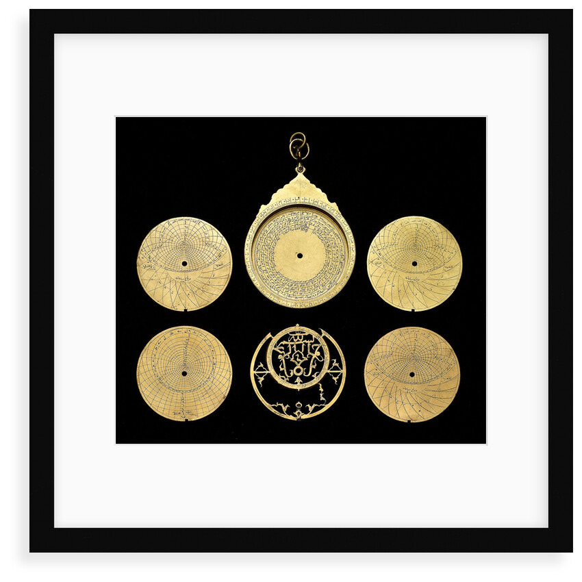 Astrolabe: dismounted obverse by Qasim 'Ali Qayini