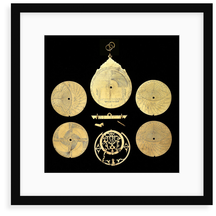 Astrolabe: dismounted reverse by Qasim 'Ali Qayini