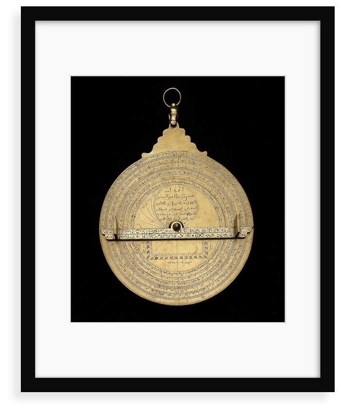 Astrolabe: dismounted reverse by Muhammad ibn Ahmad al-Battuti