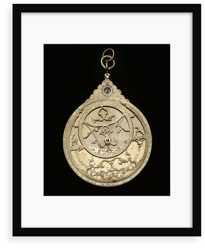 Astrolabe: mounted obverse by Muhammad Muqim al-Yazdi