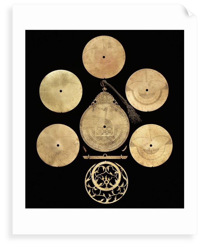 Astrolabe: dismounted reverse by Abd al-A'imma