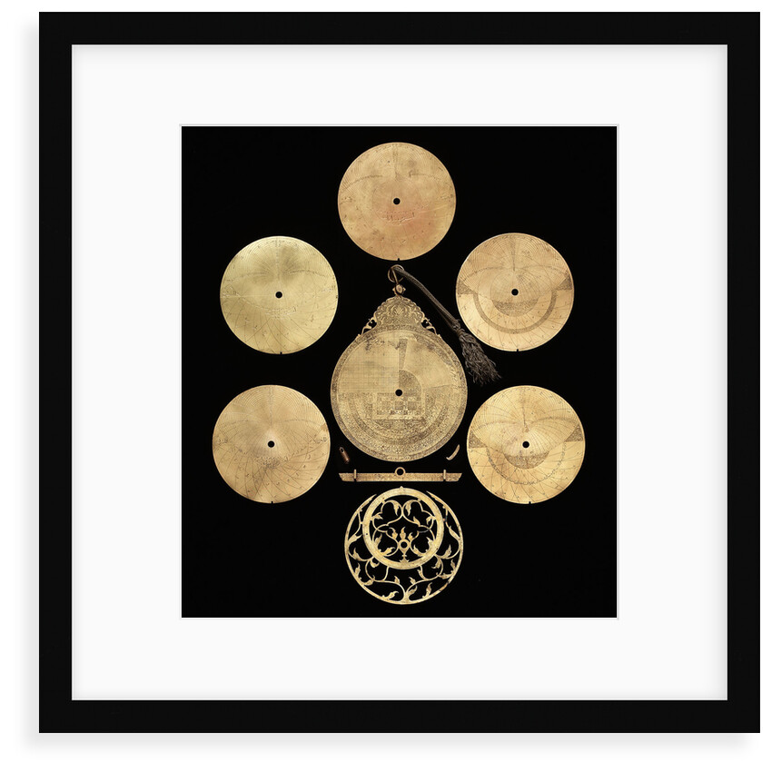Astrolabe: dismounted reverse by Abd al-A'imma