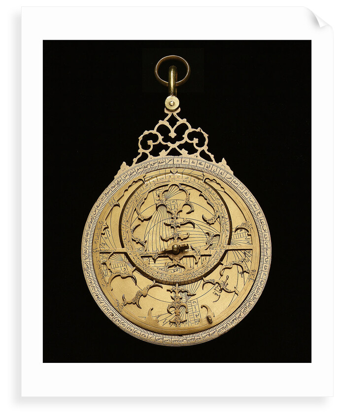 Astrolabe: mounted obverse by Muhammad Muqim ibn Mulla 'Isa