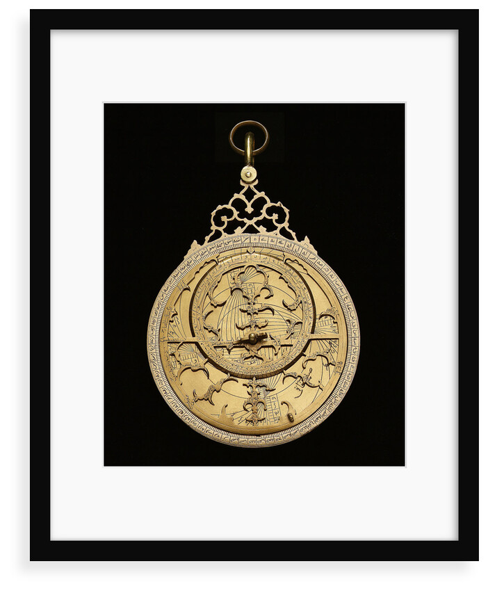 Astrolabe: mounted obverse by Muhammad Muqim ibn Mulla 'Isa