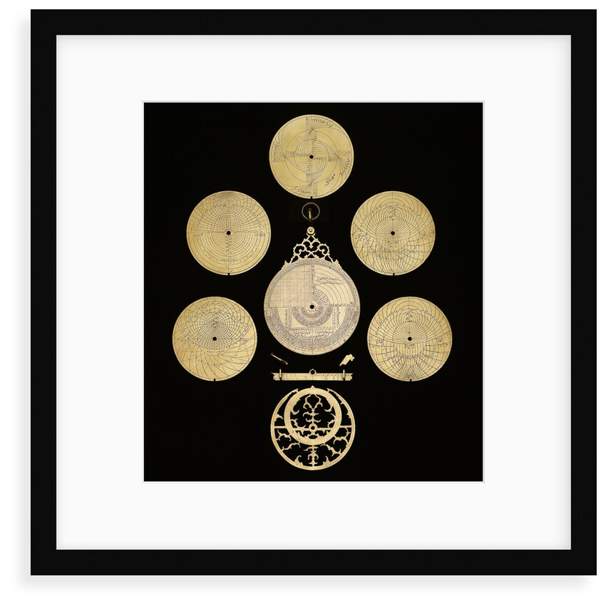 Astrolabe: dismounted reverse by Muhammad Muqim ibn Mulla 'Isa