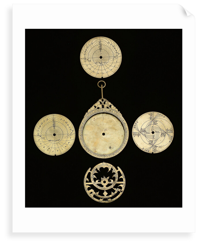 Astrolabe: dismounted obverse by Mahmud ibn Shawka al-Baghdadi