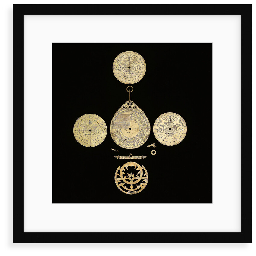 Astrolabe: dismounted reverse by Mahmud ibn Shawka al-Baghdadi