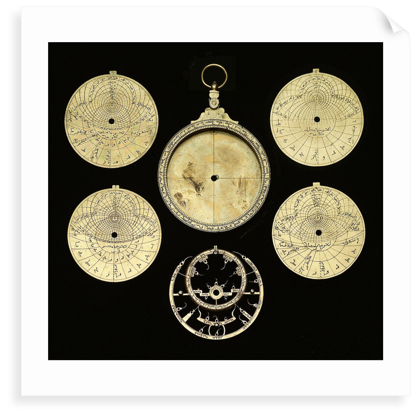 Astrolabe: dismounted obverse by Muhammad ibn Ahmad al-Battuti