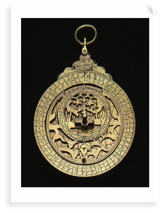 Astrolabe: mounted obverse by unknown