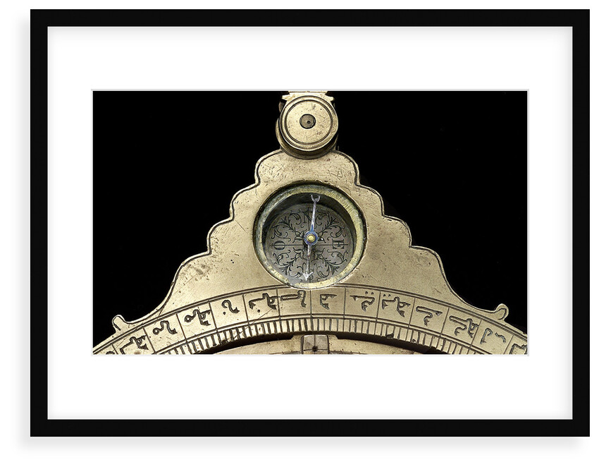 Astrolabe: front of throne with compass by Muhammad ibn Ahmad al-Battuti