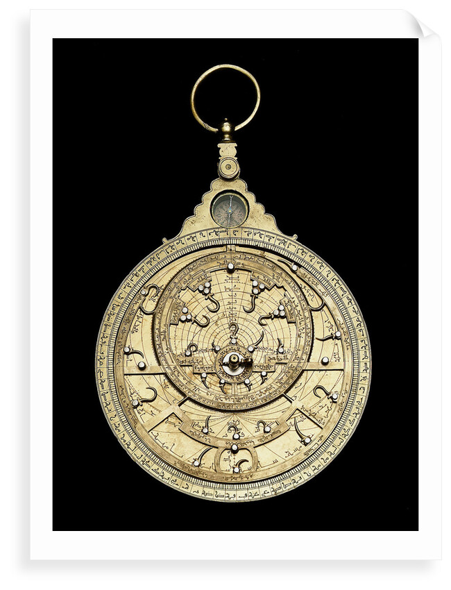 Astrolabe: mounted obverse by Muhammad ibn Ahmad al-Battuti