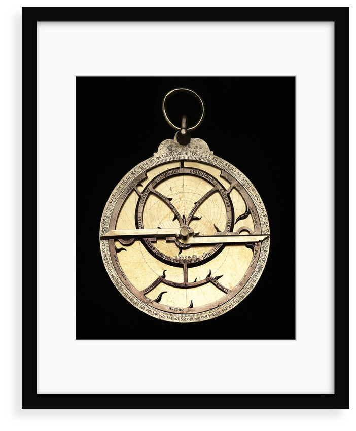 Astrolabe: mounted obverse by unknown
