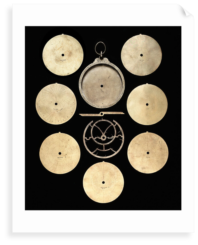 Astrolabe: dismounted obverse by unknown