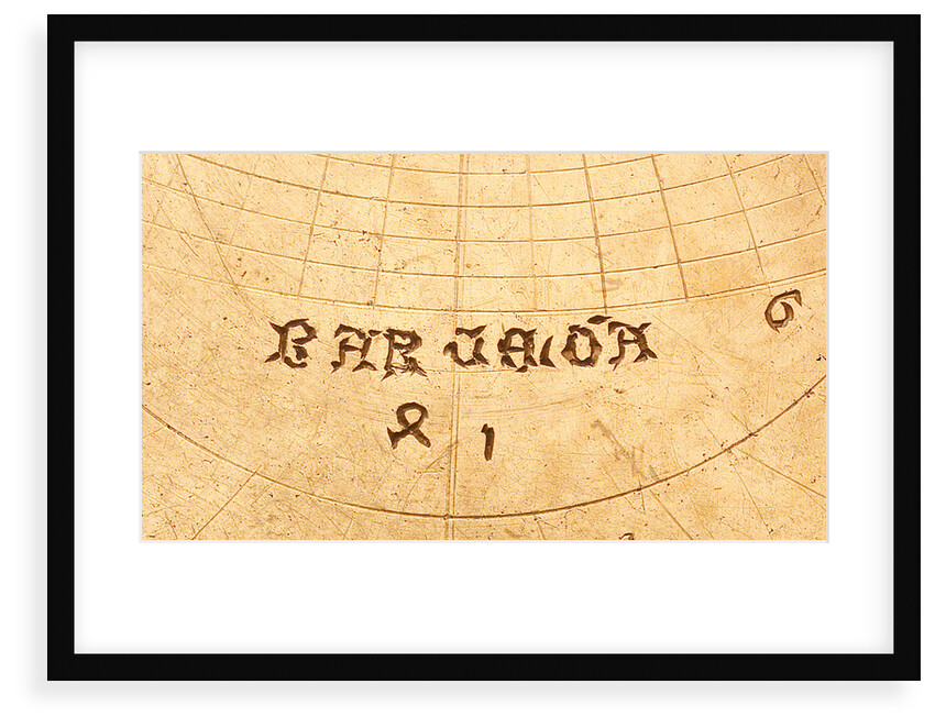 Astrolabe: detail of plate, 'barcelo - A' by Unknown