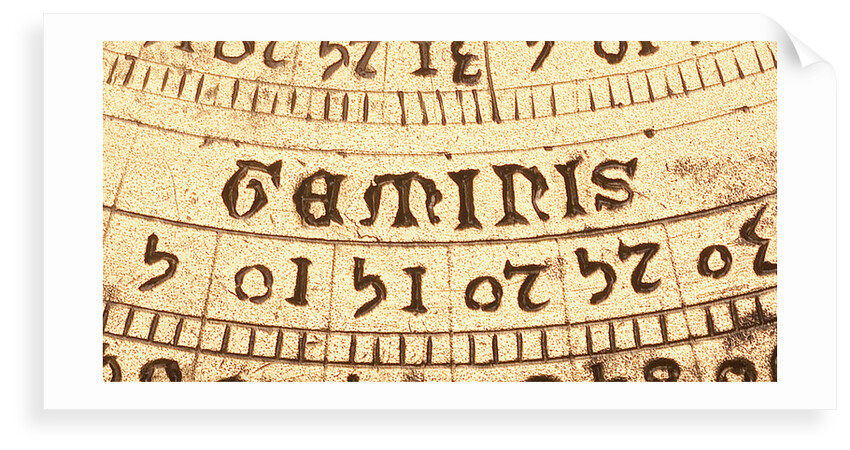 Astrolabe: detail of mater, 'geminis' by unknown