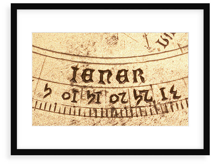Astrolabe: detail of mater, 'iener' by unknown
