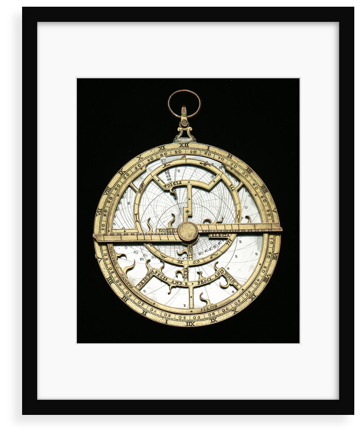 Astrolabe: mounted obverse by unknown