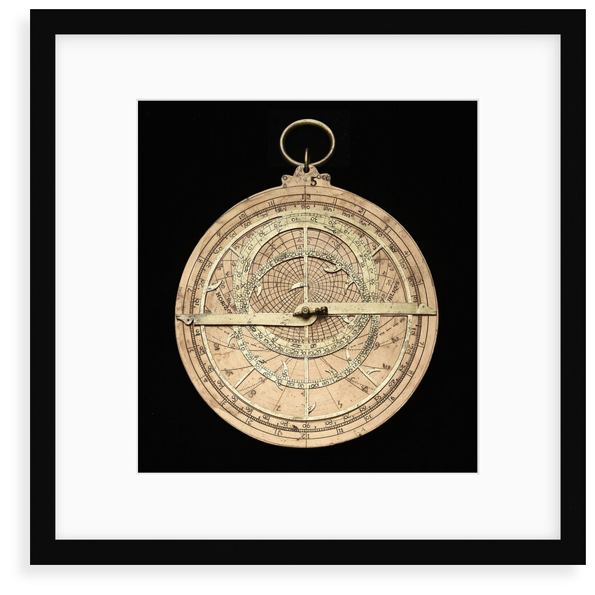 Astrolabe: mounted obverse by unknown