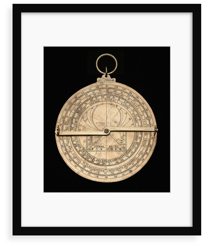 Astrolabe: mounted reverse by unknown
