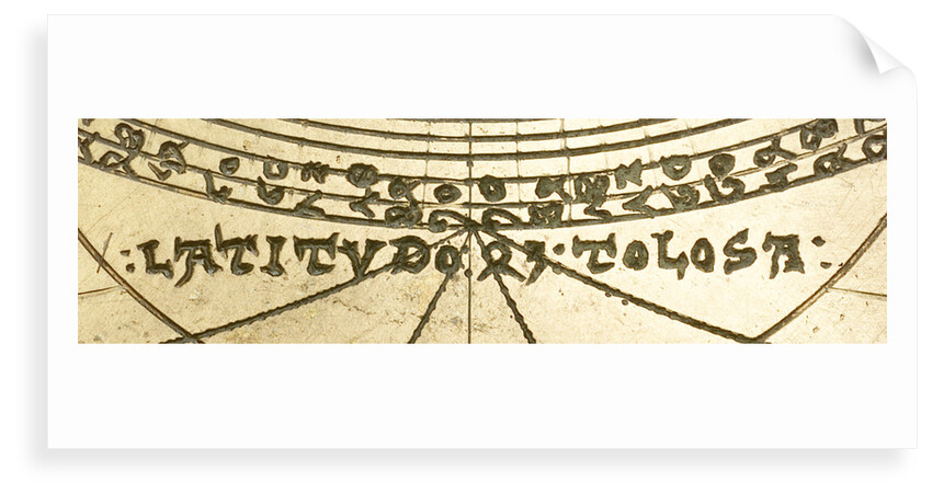 Caird Astrolabe: detail of plate by Unknown