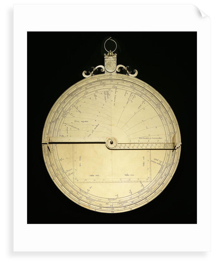 Astrolabe: mounted obverse by unknown