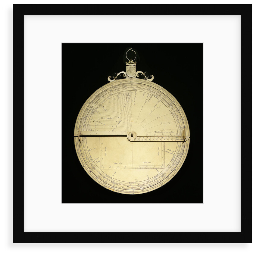 Astrolabe: mounted obverse by unknown