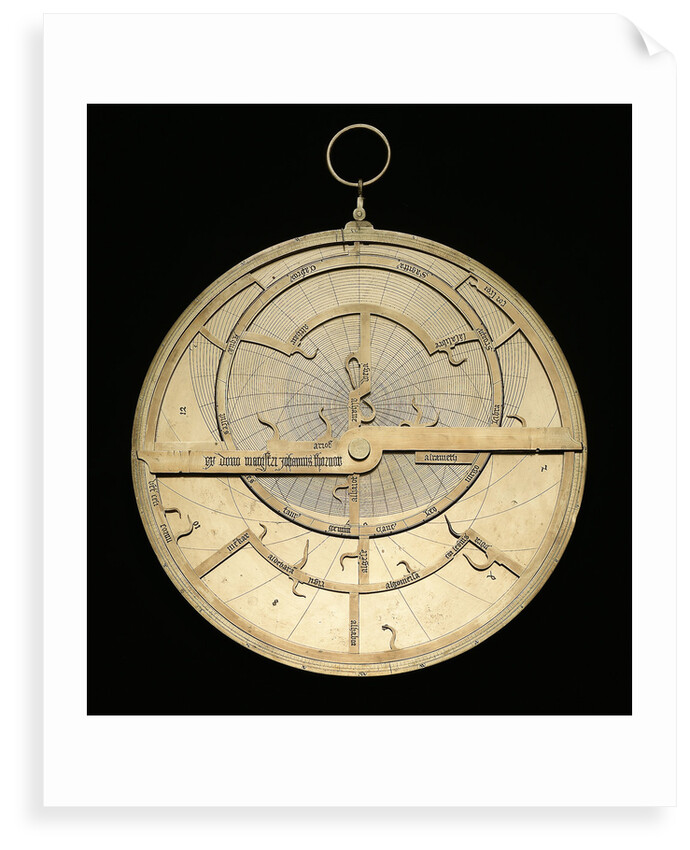 Astrolabe: mounted obverse by unknown