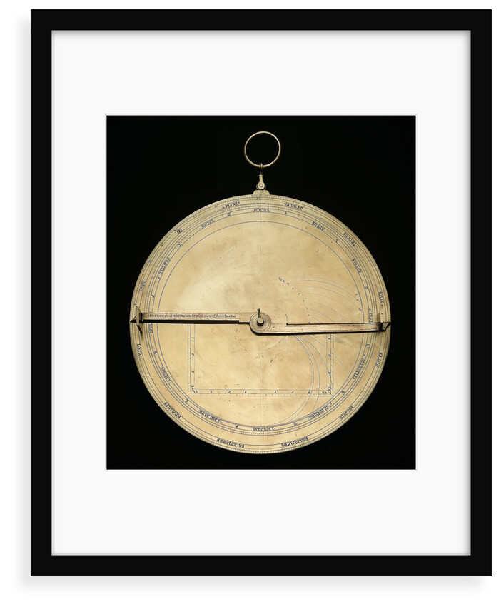 Astrolabe: mounted reverse by unknown