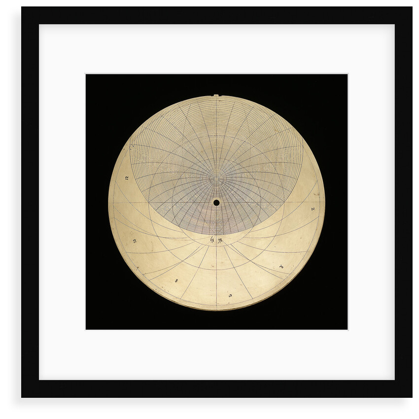 Astrolabe:  plate for latitude 51 by Unknown