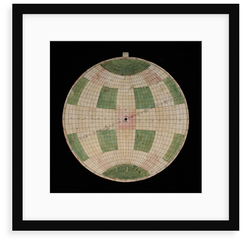 Astrolabe: plate with dela hire projection by Nicolas Bion