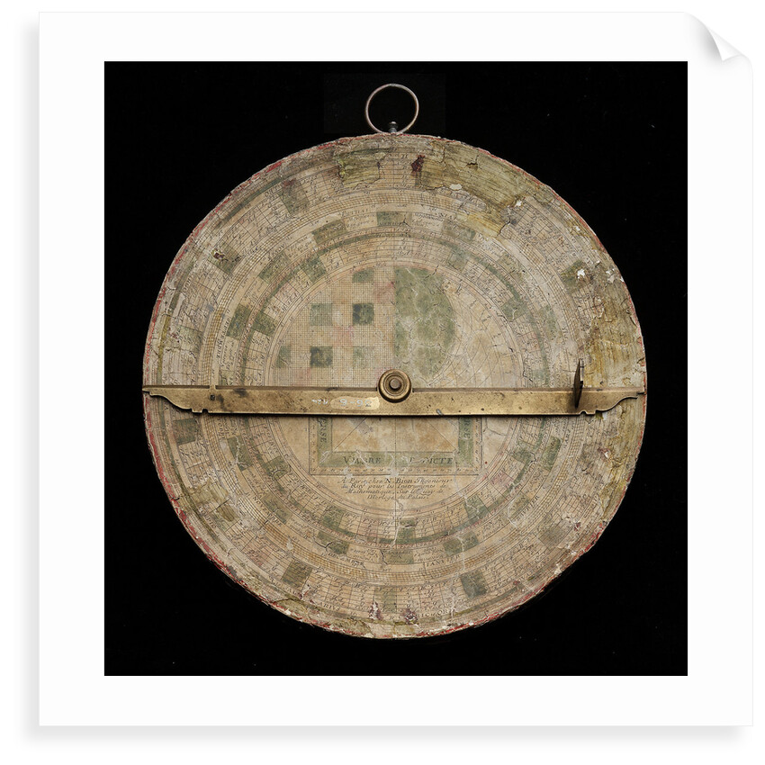 Astrolabe: mounted reverse by Nicolas Bion