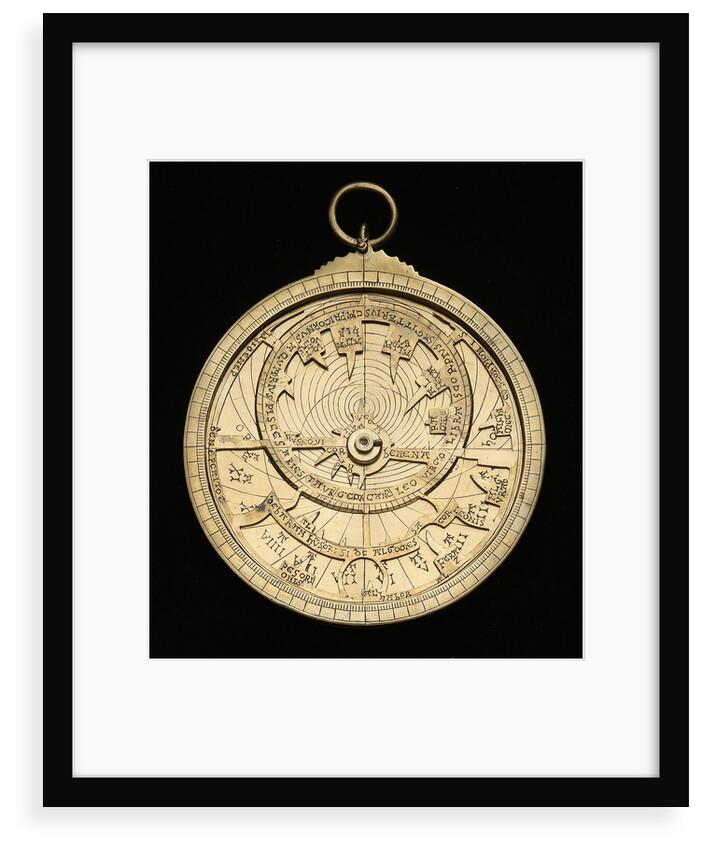 Astrolabe: mounted obverse by unknown