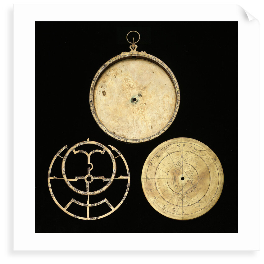 Astrolabe: dismounted obverse by unknown