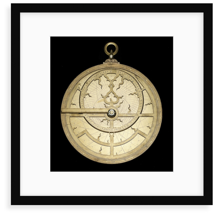 Astrolabe: mounted obverse by unknown