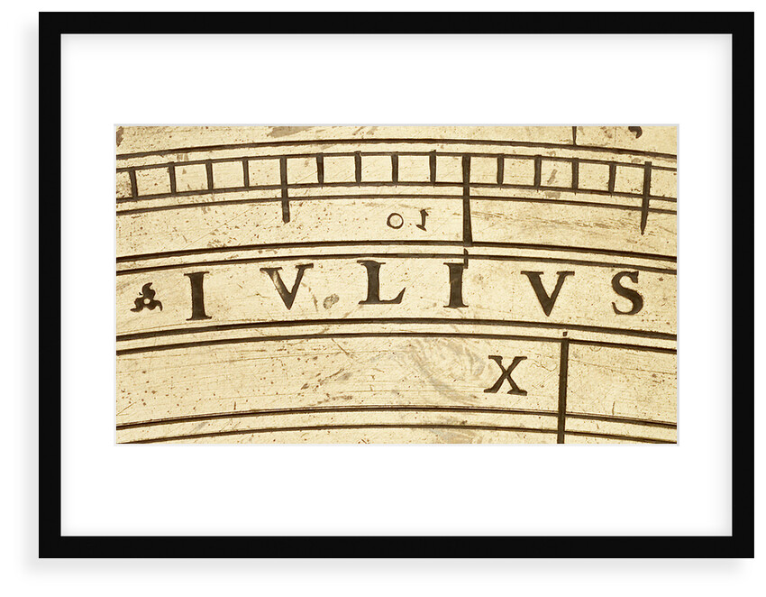 Astrolabe: detail of inscription 'julius' by unknown