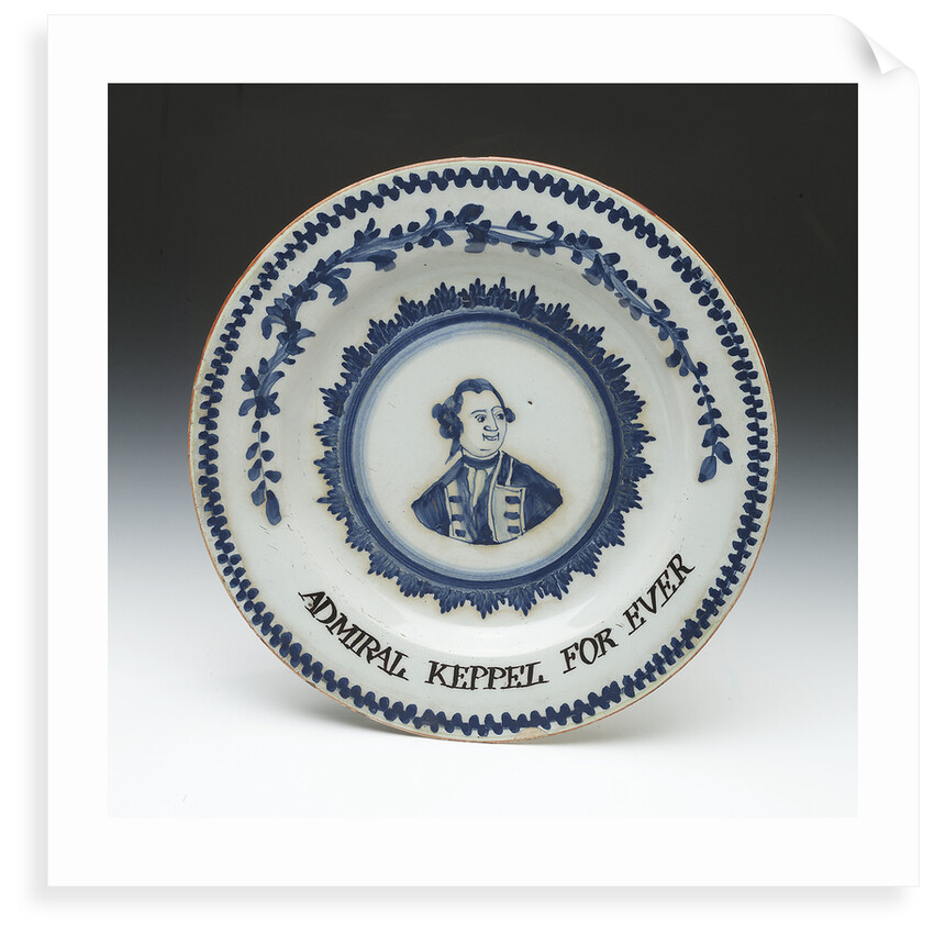 English delftware plate by unknown