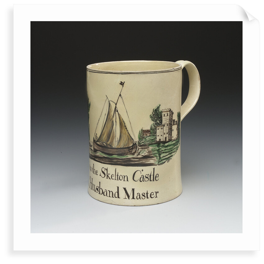 Creamware mug by unknown