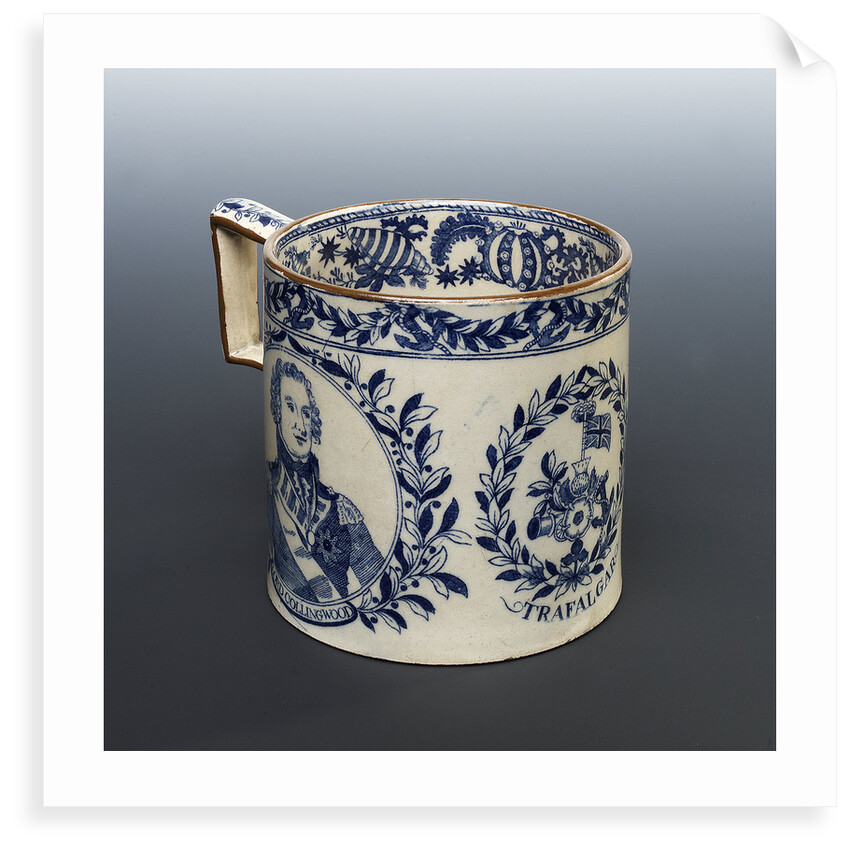 Mug with a portrait of Vice-Admiral Horatio Nelson (1758-1805) by Unknown