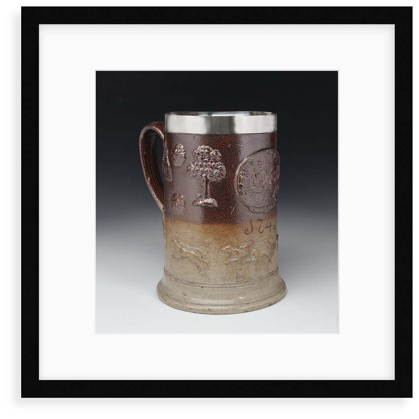 Mug depicting the taking of Porto Bello in 1739 by unknown