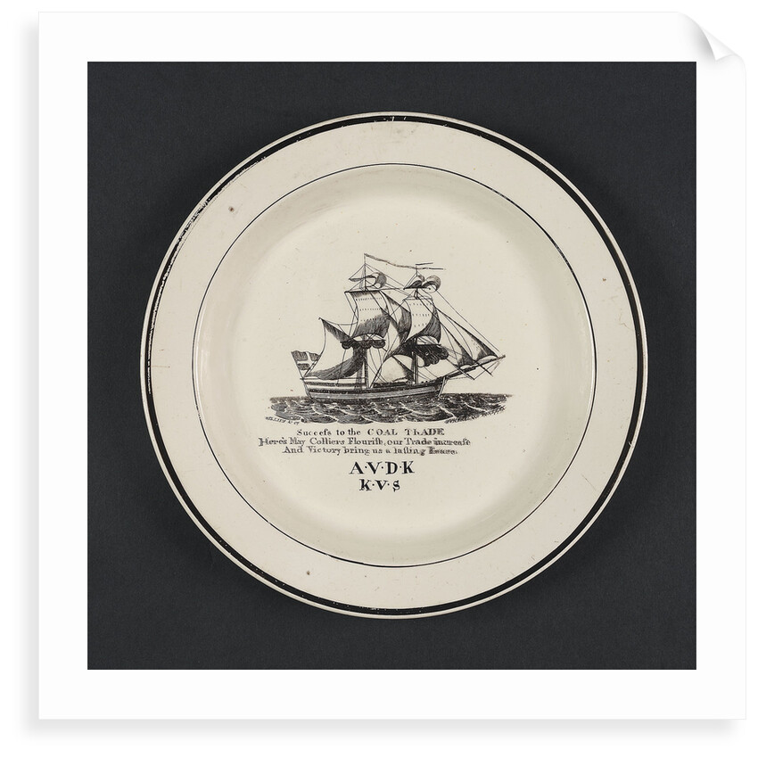 Creamware plate by John Phillips & Co.