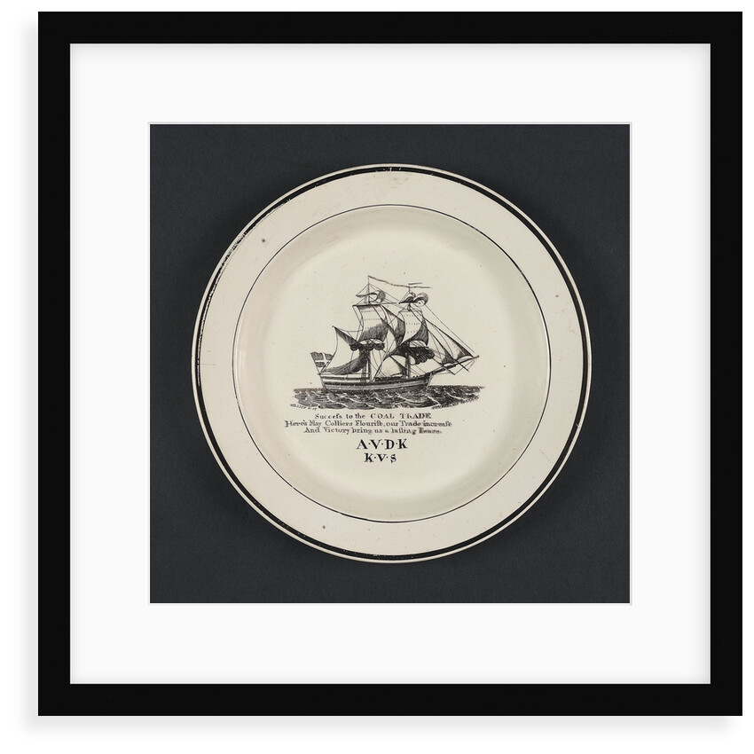 Creamware plate by John Phillips & Co.