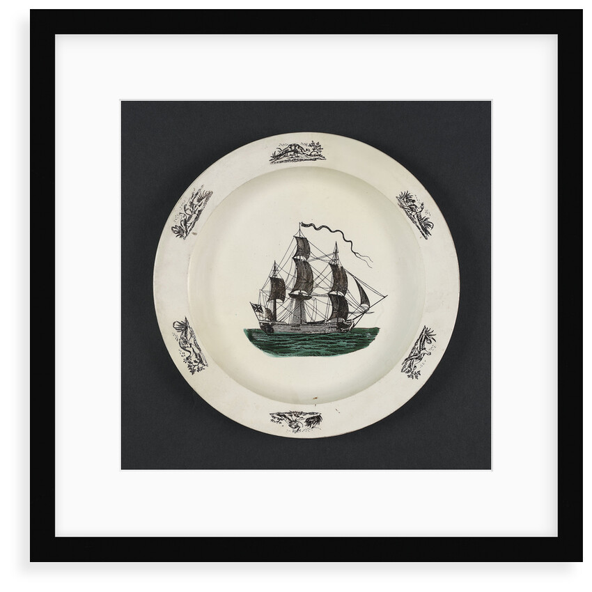 Creamware plate by unknown