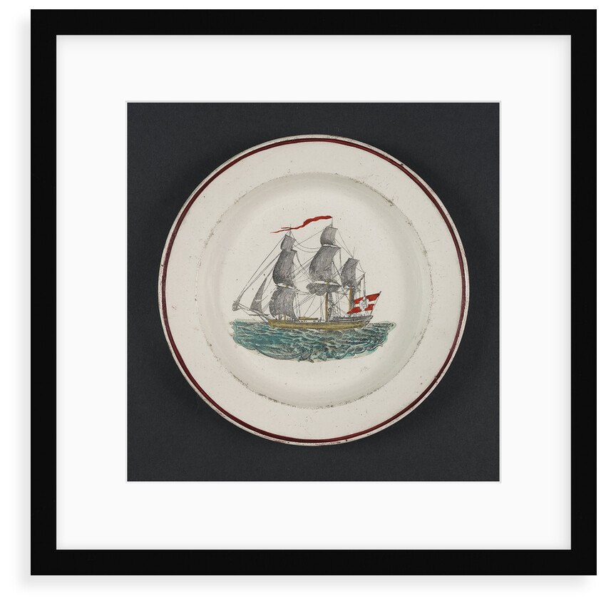Creamware plate by unknown