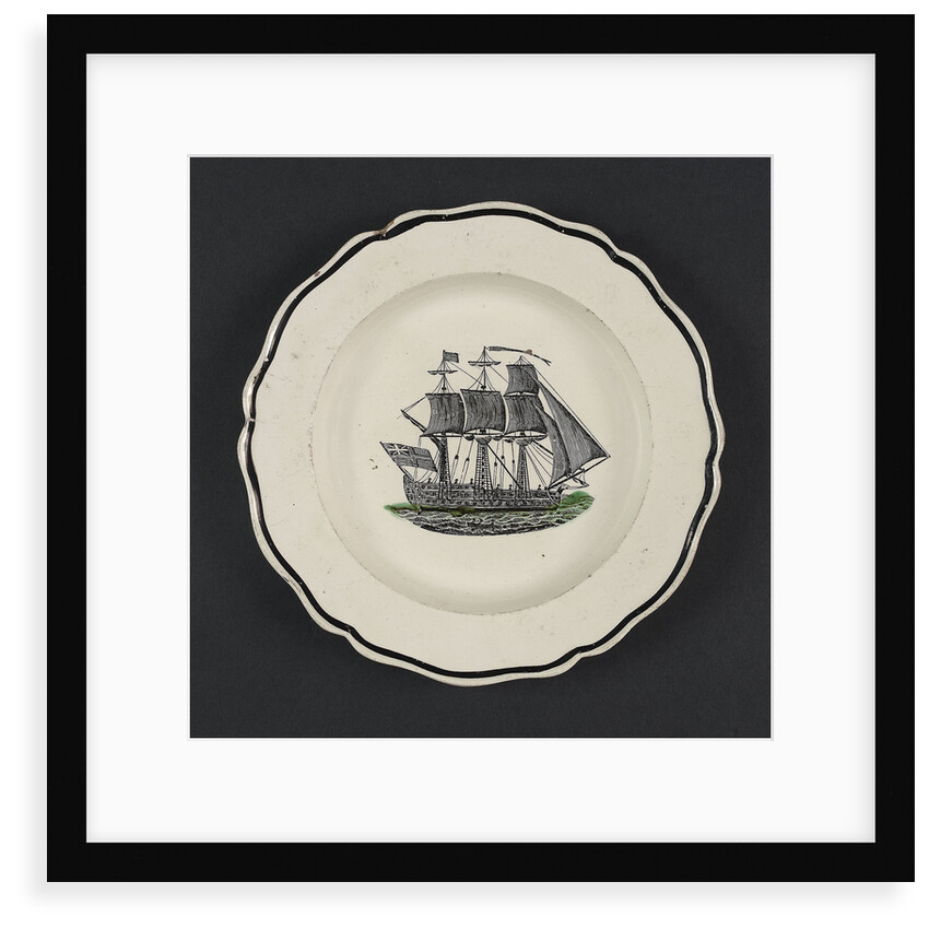 Creamware plate by unknown