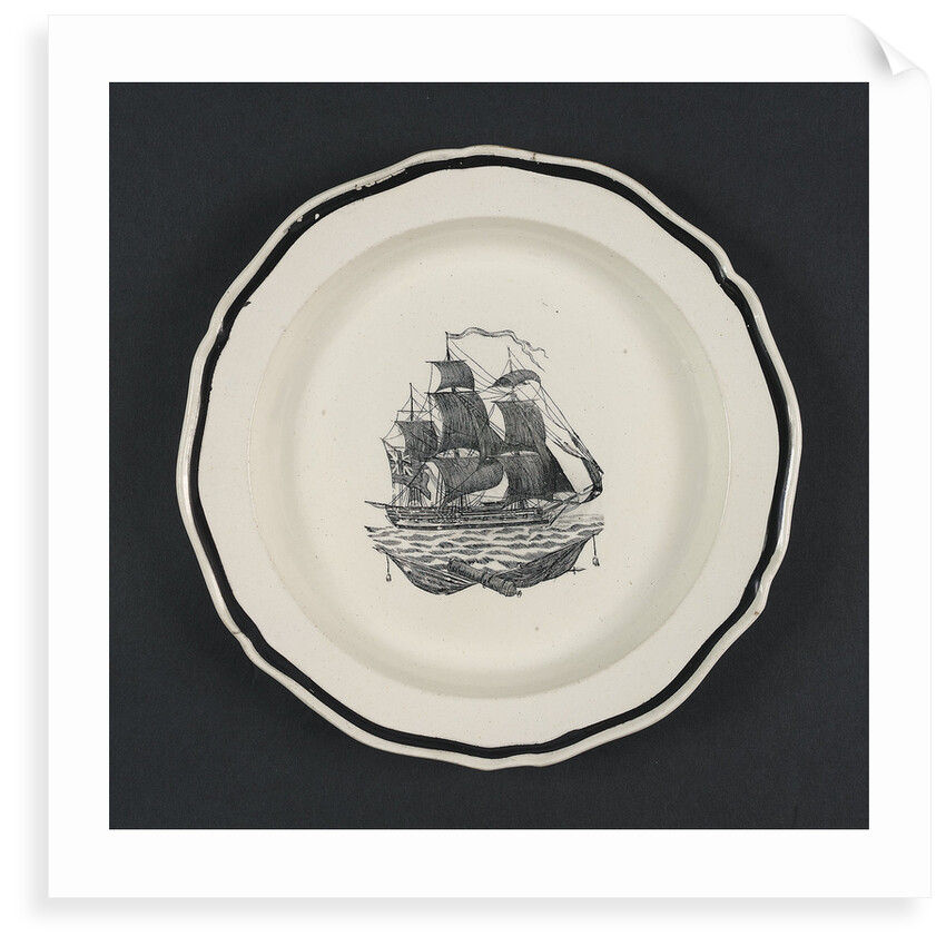 Creamware plate by unknown