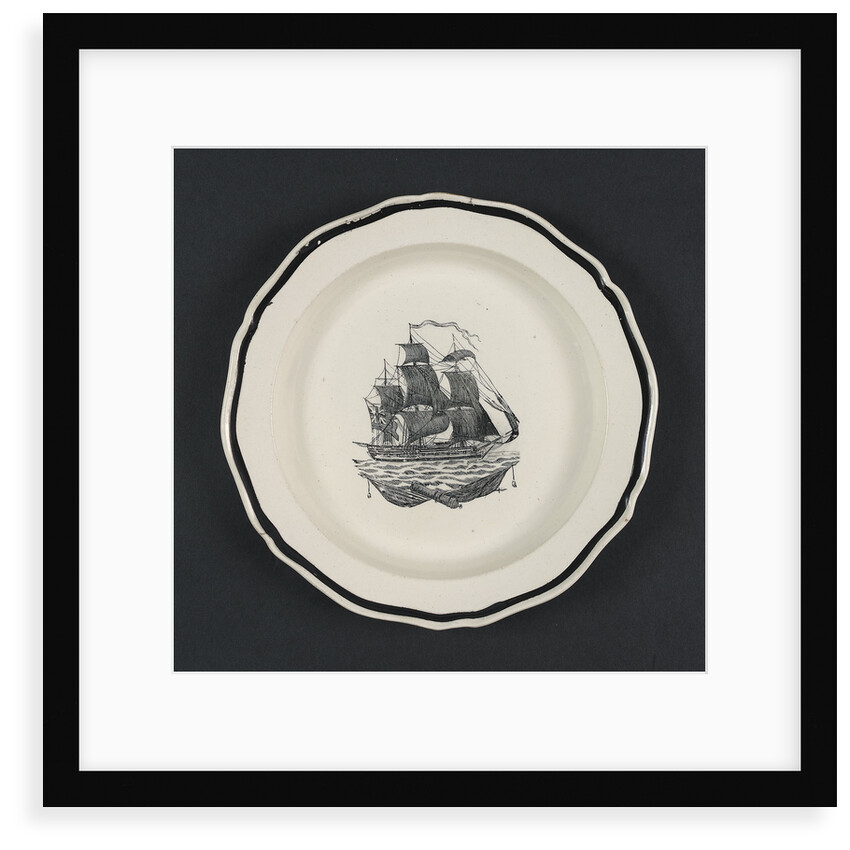 Creamware plate by unknown