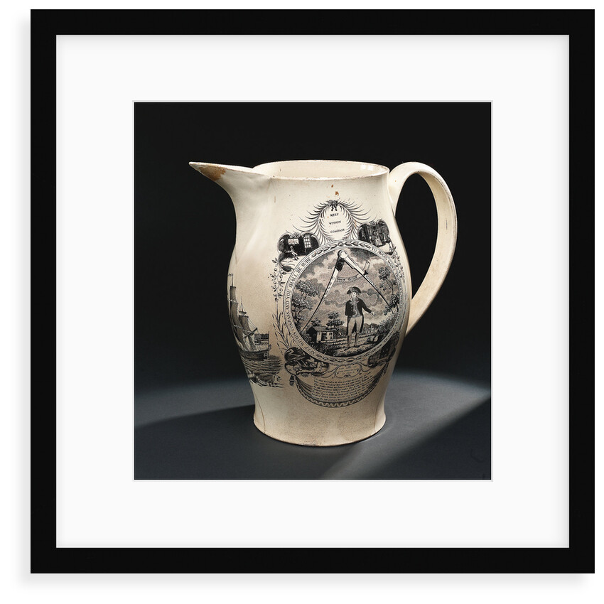Creamware jug by Thomas Baddeley