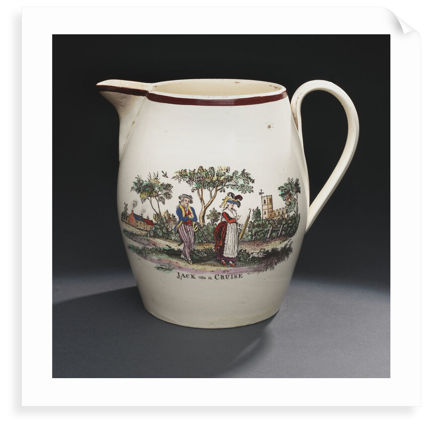 Creamware jug by Unknown